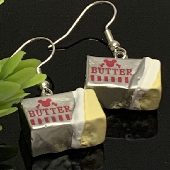 Butter Earring, Cooking Earring, Chef Earring, Gift Idea, Funny Food Earring - Picture 1 of 4